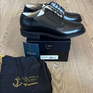 Bates Premier Collection Black Men's Oxfords